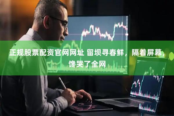 正规股票配资官网网址 留坝寻春鲜，隔着屏幕，馋哭了全网